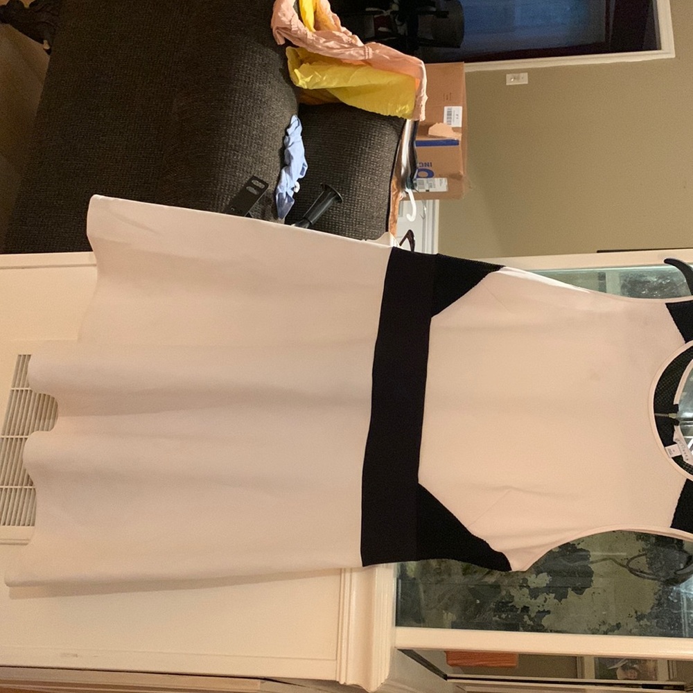 Black and white boutique dress